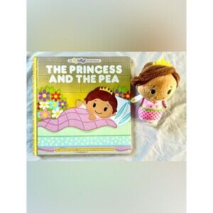 Itty Bittys Storybook The Princess and the Pea Hardcover Book w/ Princess Plush